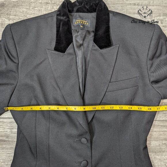 Express Wool Blend Velour Collar Petticoat Jacket Size S - Picture 3 of 5